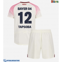 Fotballdrakt Barn Bayer Leverkusen Edmond Tapsoba #12 Bortedraktsett 2025-26 Kortermet (+ Korte bukser)